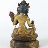 Grüne Tara Nepal/Tibet, Bronze/feuervergoldet/teils far… - Foto 3