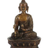 Medizinbuddha Nepal, 2. Hälfte 20. Jh., Bronze, mit Lot… - Foto 1