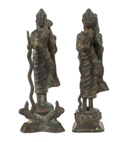 2 Buddhafiguren Indien/Nepal, Alter unbestimmt, 2 Figur… - Foto 1
