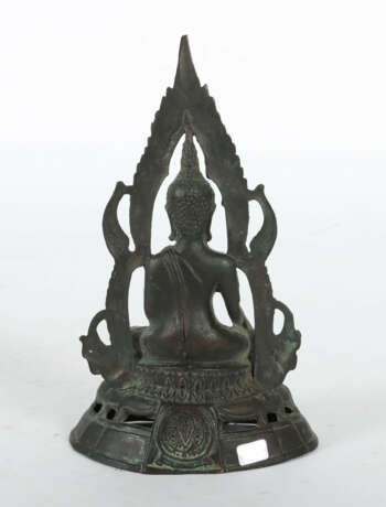 Buddha Shakyamuni Indien, 2. Hälfte 20. Jh., Bronze/dun… - Foto 2