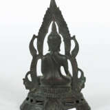 Buddha Shakyamuni Indien, 2. Hälfte 20. Jh., Bronze/dun… - Foto 2