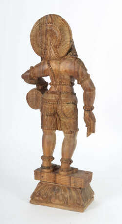 Figur des Rama Südindien, 2. Hälfte 20. Jh., Holz/gesch… - photo 3