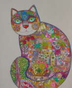 OXANA ZAIKA (né en 1969). Jewish folk cat