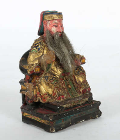 Statue des Tua Pek Kong China, 19./20. Jh., Holz geschn… - photo 2