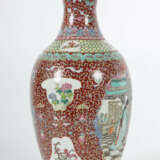 Liuyeping-Vase China, 20. Jh., Porzellan/Emaillefarbe,… - Foto 2