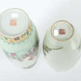 2 Vasen China, Porzellan/Emaillefarben, je polychrom be… - Foto 4