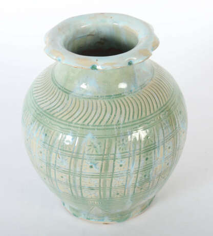 Keramikvase Wohl China, 20. Jh., heller Scherben mit cr… - Foto 2