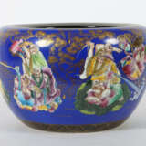Großer Keramiktopf China, Mitte/Ende 20. Jh., blaue Gla… - photo 2