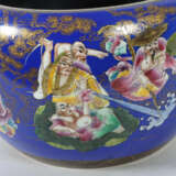 Großer Keramiktopf China, Mitte/Ende 20. Jh., blaue Gla… - photo 3
