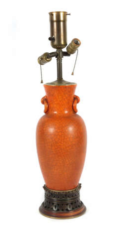 Lampe China, 1930er Jahre, Vase mit zwei angedeuteten R… - Foto 1