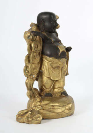 Lachender Buddha China, nztl., Metallguss/teilvermessin… - photo 2