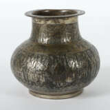 Persische Vase Wohl Messing/Restversilberung, bauchiger… - Foto 2