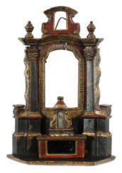 Kleiner Altar im Barockstil 18./19. Jh., Holz übermalt,…