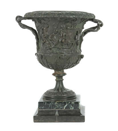 Vase mit Bacchantenszene 2. Hälfte 19. Jh., Bronze pati… - Foto 1