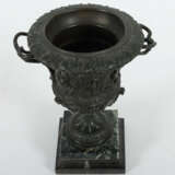 Vase mit Bacchantenszene 2. Hälfte 19. Jh., Bronze pati… - Foto 2