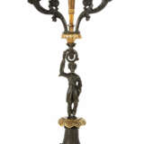 Kerzenleuchter mit Orientalenfigur 19. Jh., Bronzeguss,… - photo 1
