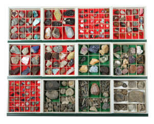 Sehr umfangreiche Mineraliensammlung ca. 203-tlg., u.a.…