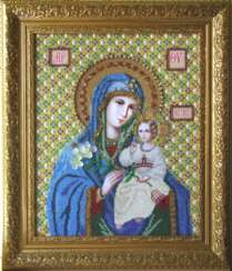 L'icône de la Vierge Marie avec l'enfant