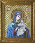 Svetlana Cernih (b. 1970). The icon "virgin Mary and child"