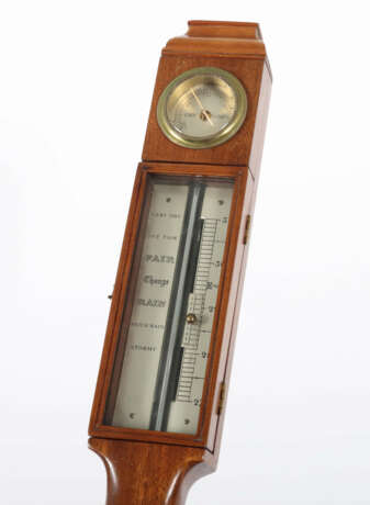 Schiffsbarometer wohl England, 19. Jh., Holz/Messing, 2… - Foto 2