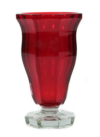 Rubinglasbecher 2. H. 19. Jh., farbloses und rubinfarbe… - photo 1