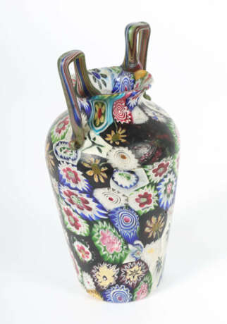 Henkelvase Fratelli Toso, Murano um 1910, säuremattiert… - Foto 2