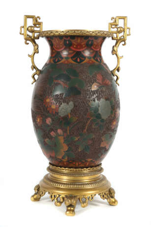 Japanosierende Vase Frankreich, um 1890, Amphorenform,… - photo 1