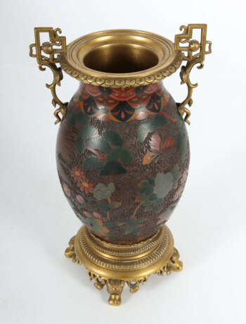 Japanosierende Vase Frankreich, um 1890, Amphorenform,… - фото 2