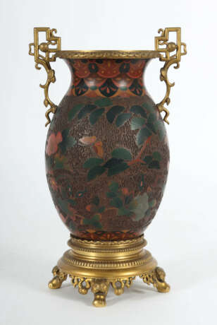 Japanosierende Vase Frankreich, um 1890, Amphorenform,… - Foto 3