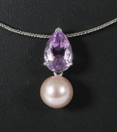 Perlcollier mit Amethyst Wempe, Weißgold 750, zartes Co… - фото 2