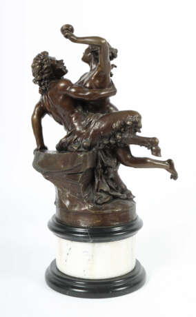 Bildhauer des 20. Jh. ''Pan und Nymphe'', Bronze, vollp… - photo 3