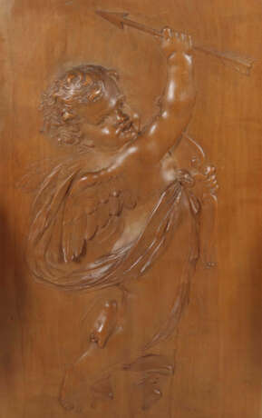 Bildschnitzer des 20. Jh. 3 Reliefplatten mit Engeln un… - photo 3