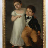 Bildnismaler des 18. Jh. ''Kinderpaar'', ganzfiguriges… - photo 2