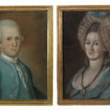 Maler des 18./19. Jh. Paar Portraits: ''Magdalene Luisa… - photo 1