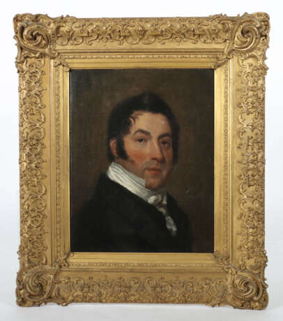 Portraitmaler des 19. Jh. ''Herrenbildnis'', Darstellun… - фото 2