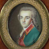 Miniaturmaler des 19. Jh. 2x ''Herrenportrait'', Brust… - photo 2