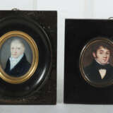 Miniaturmaler des 19. Jh. Konvolut Portraits, 4-tlg., 3… - photo 2