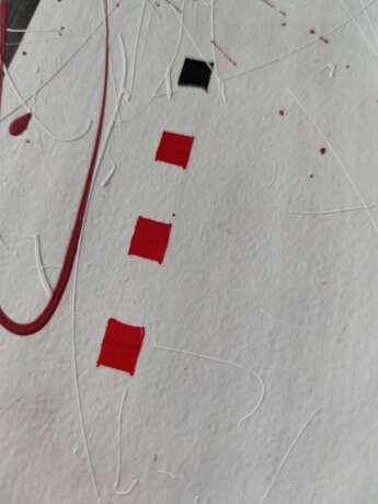 Серия "Черный красный" 2 Papier Acryl Abstrakte Kunst Russland 2022 - Foto 3