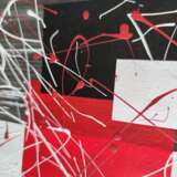 Серия "Черный красный" 2 Papier Acryl Abstrakte Kunst Russland 2022 - Foto 4