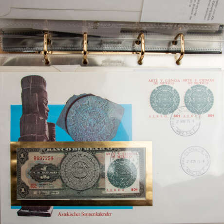 Banknotenbriefe in 3 Schubern aus aller Welt, - Foto 2