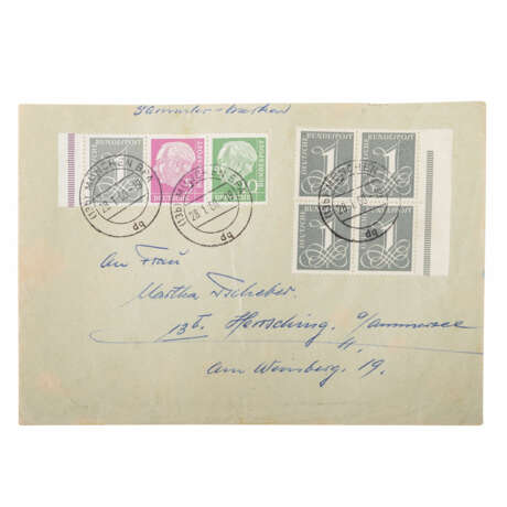 BRD - gehaltvoller Briefposten mit Zusammendrucke MH 2-4 - photo 4