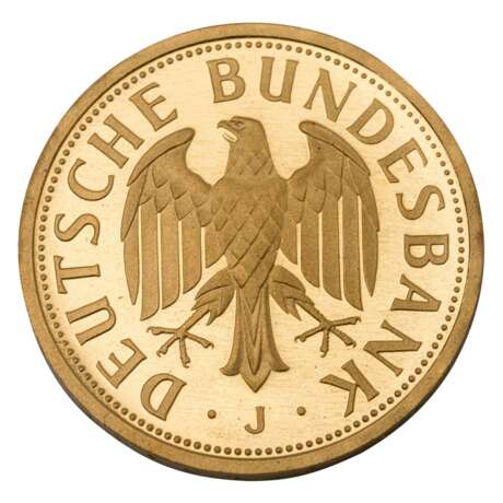 BRD/GOLD - 1 Deutsche Mark 2001 J, - фото 3