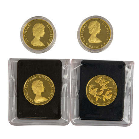 Kanada /GOLD Lot mit 4 x 100 Dollar , je 1/2 Unze PP - photo 1