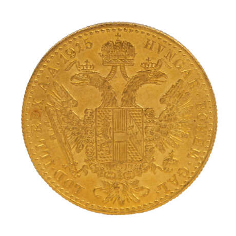 Österreich /GOLD Josef I. - 1 Dukat 1915/NP - photo 2