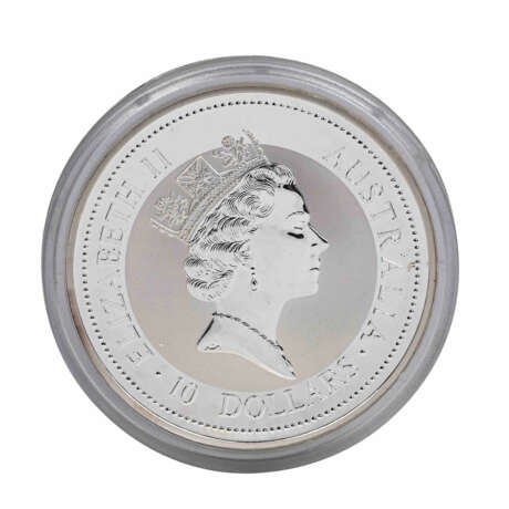 Australien /SILBER - Elisabeth II. 10 $, 10 oz Kookaburra 1998 PP, - Foto 1