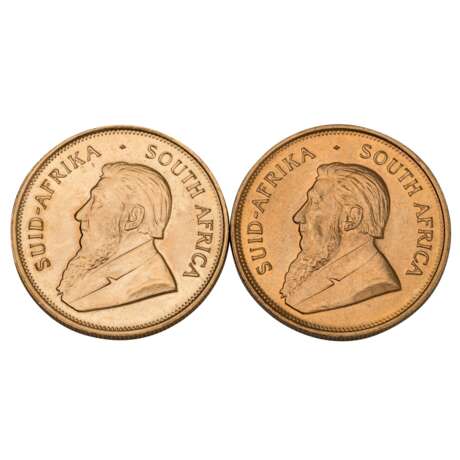 Südafrika /GOLD - 2 x 1 oz Krügerrand Jg. 1974/ 1976 - photo 1