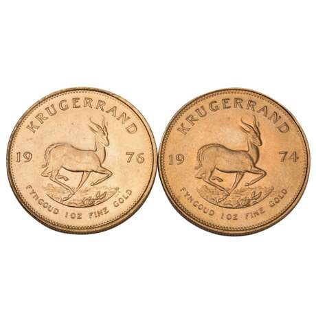 Südafrika /GOLD - 2 x 1 oz Krügerrand Jg. 1974/ 1976 - фото 2