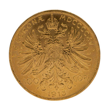 Österreich /GOLD - Franz Josef I. 100 Kronen 1915/NP - фото 2