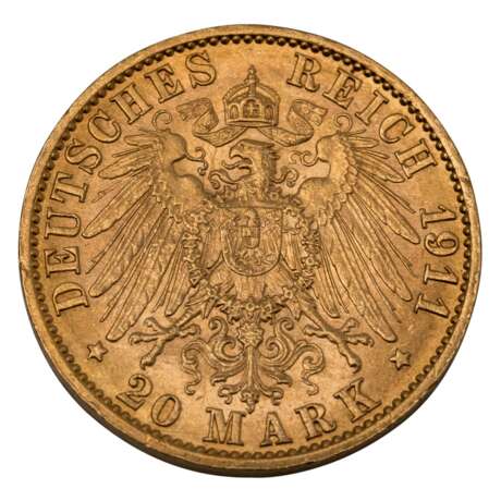 Preussen/GOLD - 20 Mark 1911 A - Foto 2