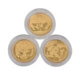 VR China - 3 x 50 Yuan, 2005, 2008/9, Motiv Panda, GOLD, - Foto 2